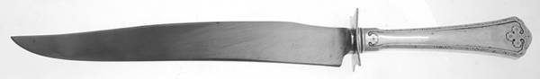 Carmel (Sterling, 1912) Large Carving/Roast Knife StnlBl w/Sterling Guard