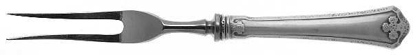 Carmel (Sterling, 1912) Small Steak Carving Fork with Stainless Prongs