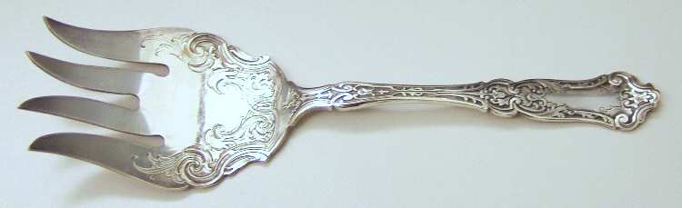 Cardinal (Silverplate, 1907) Large Solid Fish Serving Fork
