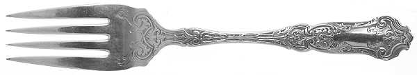 Cardinal (Silverplate, 1907) Individual Salad Fork
