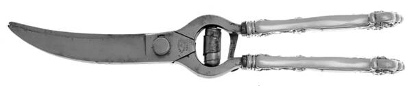 Carnation (Sterling, 1909) Poultry Shears with Stainless Blades