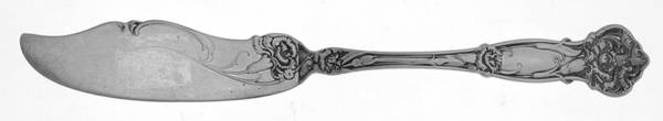 Carnation (Sterling, 1909) Flat Handle Master Butter Knife