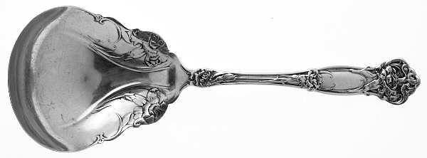 Carnation (Sterling, 1909) Large Solid Berry/Casserole Spoon