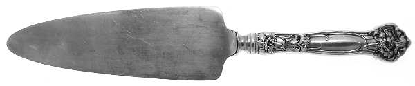 Carnation (Sterling, 1909) Cake Knife with Silverplate Blade
