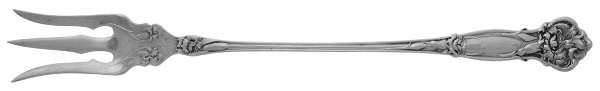 Carnation (Sterling, 1909) Large Lettuce Serving Fork