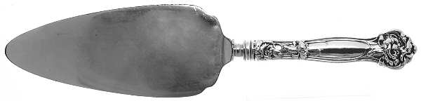 Carnation (Sterling, 1909) Pie Server with Silverplate Blade