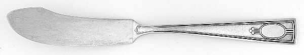 Carthage (Sterling, 1917) Flat Handle Master Butter Knife
