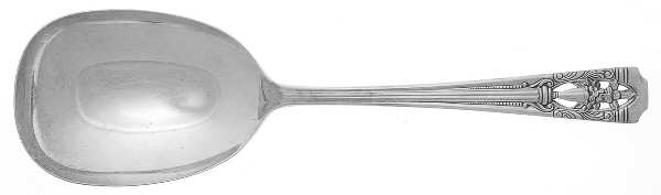Classic Filigree (Silverplate, 1937) Solid Smooth Casserole Spoon by Wallace Silver