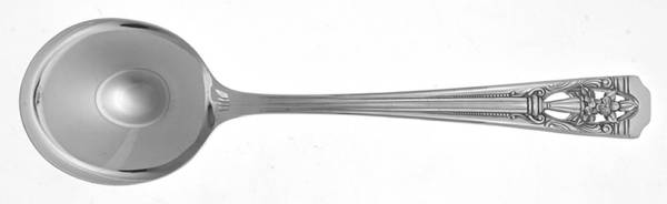 Classic Filigree (Silverplate, 1937) Round Bowl Soup Spoon (Gumbo)