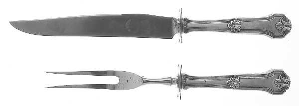 Corinthian (Sterling, 1911) Small Stainless Blade 2-Piece Steak Carving Set