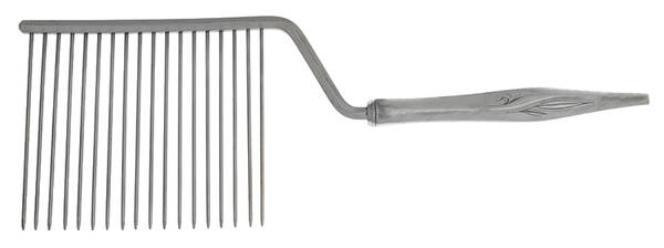 Dawn Mist (Sterling, Burnished, 1963) Cake Breaker with Silverplate Prongs