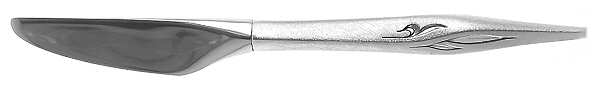 Dawn Mist (Sterling, Burnished, 1963) Modern Hollow Butter Spreader (Stainless)