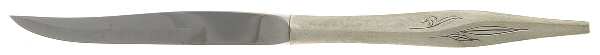 Dawn Mist (Sterling, Burnished, 1963) Individual Steak Knife w/Bevel Blade