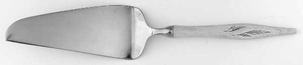 Dawn Mist (Sterling, Burnished, 1963) Pie & Cake Server with Stainless Blade