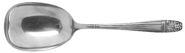 Danish Queen (Sears-Roebuck, Silverplate, 1944) Solid Smooth Casserole Spoon