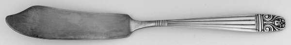Danish Queen (Sears-Roebuck, Silverplate, 1944) Flat Handle Master Butter Knife