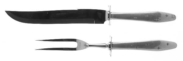 Dawn Star (Sterling, 1958) Small Stainless Blade 2-Piece Steak Carving Set