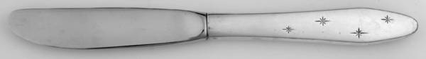 Dawn Star (Sterling, 1958) Modern Hollow Butter Spreader (Stainless)