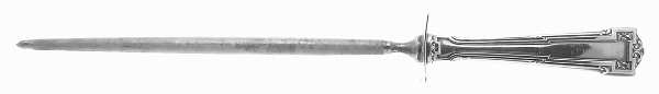 Dauphine (Sterling, 1916) Large Roast Steel Rod Knife Sharpener
