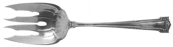 Dauphine (Sterling, 1916) Solid Salad Serving Fork