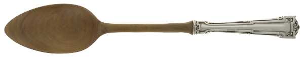 Dauphine (Sterling, 1916) Salad Serving Spoon with Wooden Bowl