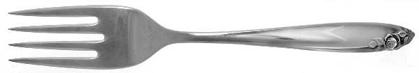 Debutante (Sterling, 1960) Medium Solid Cold Meat Serving Fork