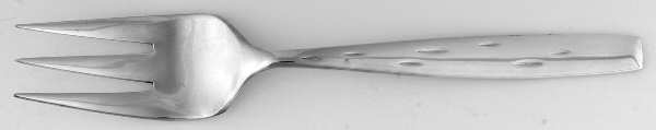 Discovery (Sterling, 1957) Medium Solid Cold Meat Serving Fork