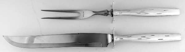 Discovery (Sterling, 1957) Large 2-Piece Roast Carving Set w/Stainless Blade