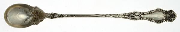 Eton (Sterling, 1903) Solid Bowl Long Handle Olive Spoon by Wallace Silver