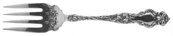 Eton (Sterling, 1903) Medium Solid Cold Meat Serving Fork