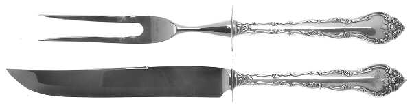 Feliciana (Sterling, 1969) (2 Pc)Carving Set-Lg Stnbl/Roast w/Sterling Guard