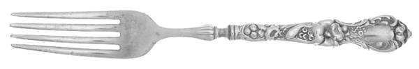 Floral (Silverplate, 1902) Hollow Handle Fork