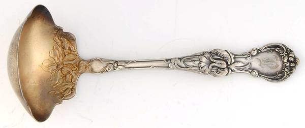 Floral (Silverplate, 1902) Solid Gravy Ladle