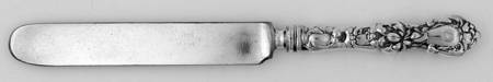 Floral (Silverplate, 1902) Blunt Hollow Knife with Bolster