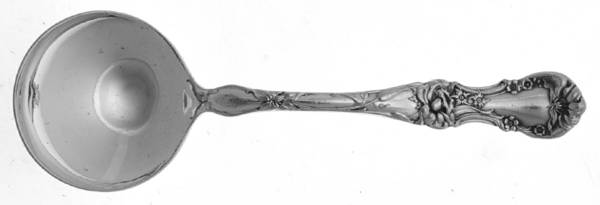 Floral (Silverplate, 1902) Round Bowl Soup Spoon (Bouillon)