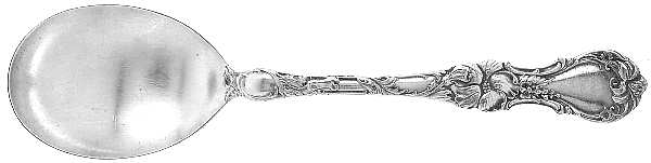 Floral (Silverplate, 1902) Round Bowl Soup Spoon (Gumbo)