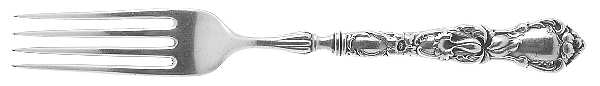 Floral (Silverplate, 1902) Hollow Handle Fork