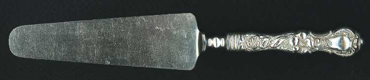 Floral (Silverplate, 1902) Cake Knife with Silverplate Blade