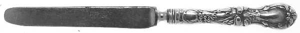 Floral (Silverplate, 1902) Hollow Handle Youth Knife