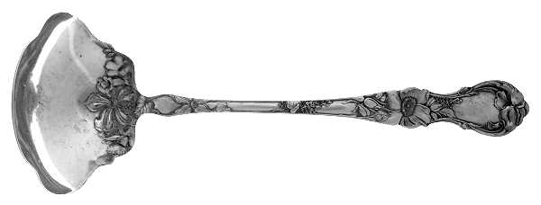 Floral (Silverplate, 1902) Oyster Ladle Solid Piece