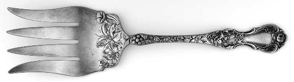 Floral (Silverplate, 1902) Small Solid Fish Serving Fork