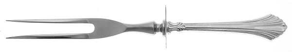 French Regency (Sterling, 1986) Lg Carving/Roast Fork-Stn Prong w/Sterling Guard