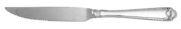 French Shell (Stainless) Steak Knife Individual Hollow, Serrate HC