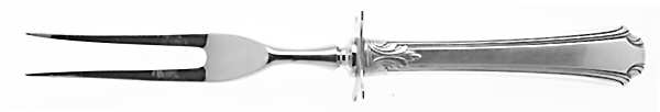 Georgian Colonial (Sterling, 1932) Small Steak Carving Fork with Stainless Prongs