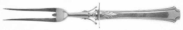 Georgian Colonial (Sterling, 1932) Large Stainless-Prong Roast Carving Fork