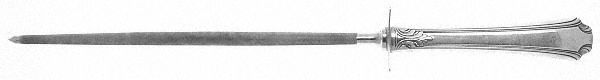 Georgian Colonial (Sterling, 1932) Large Steel Rod Knife Sharpener
