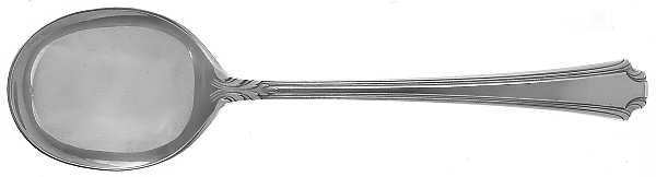 Georgian Colonial (Sterling, 1932) Round Bowl Soup Spoon (Gumbo)