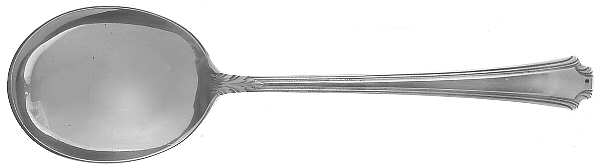 Georgian Colonial (Sterling, 1932) Round Bowl Soup Spoon (Bouillon)
