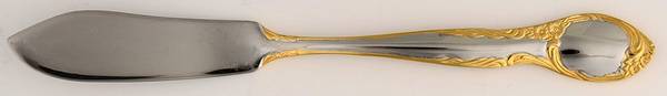 Golden Amberly Flat Handle Master Butter Knife