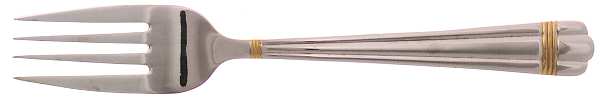 Golden Apollo (Stainless, Gold Accent, Rib Front-Bc) Individual Salad Fork
